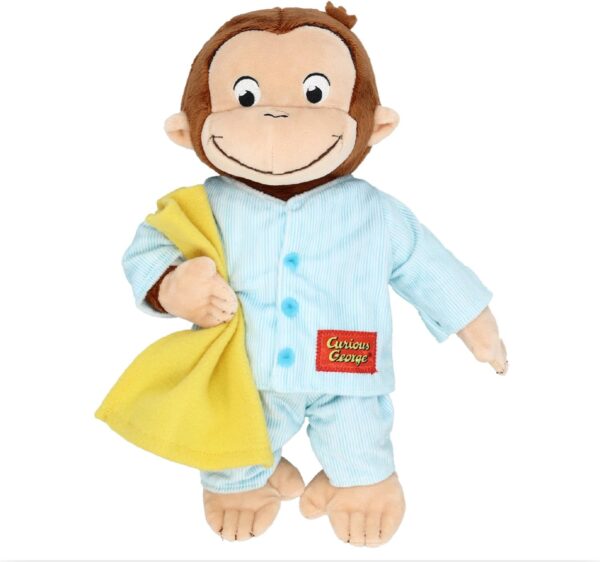 KIDS PREFERRED Curious George in Pajamas Monkey Stuffed Animal Plush Toys