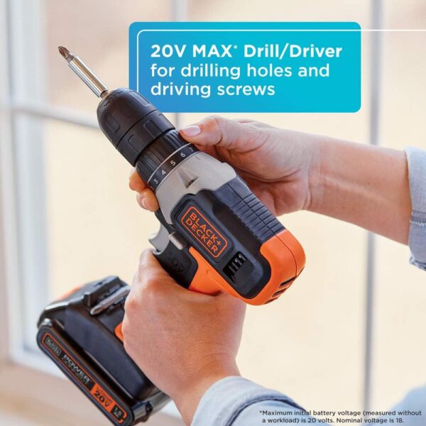 BLACK+DECKER 20V MAX Power Tool Combo Kit - Image 5