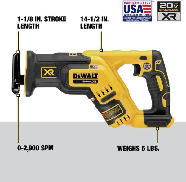 DEWALT 20V MAX* XR Reciprocating Saw