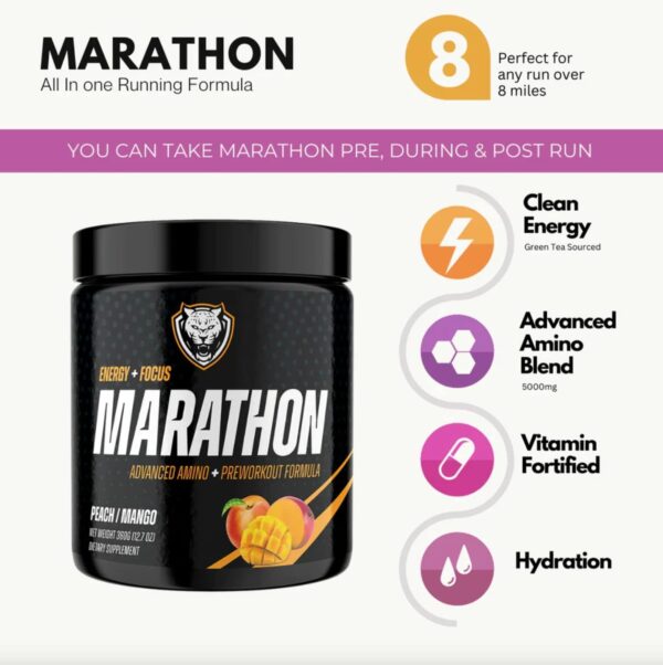 6AM Run Marathon - Pre Workout Powder for Distance Running