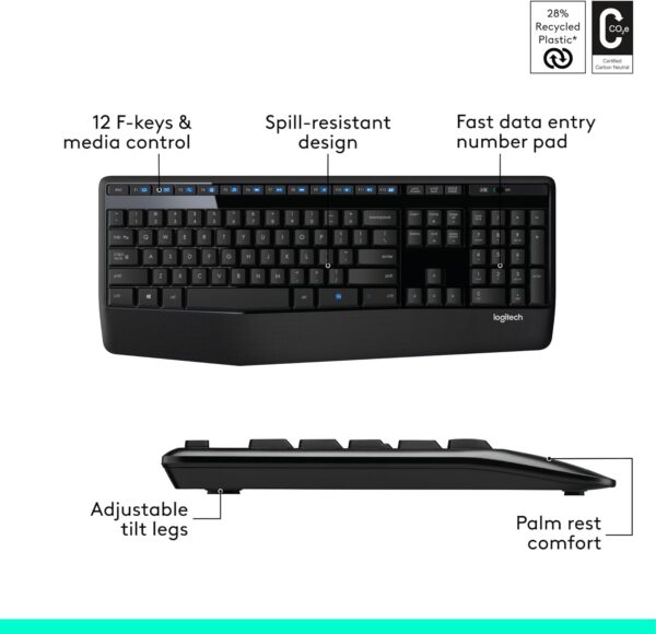 Logitech K345 Wireless Keyboard - Image 4