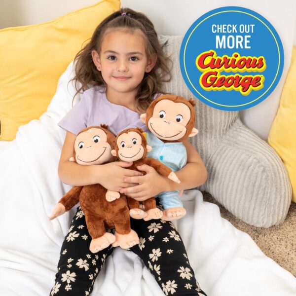 KIDS PREFERRED Curious George in Pajamas Monkey Stuffed Animal Plush Toys - Image 6