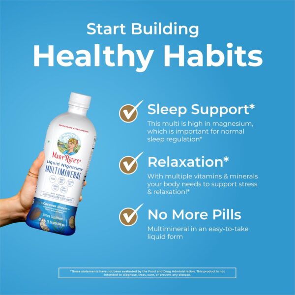 Extra Strength Nighttime Liquid Multimineral Sleep Supplement - Image 2