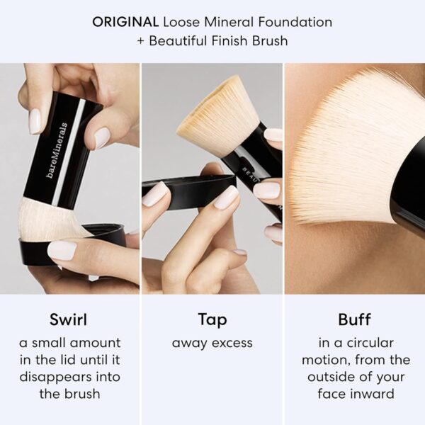 BareMinerals Original Get Started Kit, 4 Piece Mini Mineral Makeup - Image 4