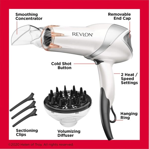 REVLON Infrared Hair Dryer with Diffuser - Image 4