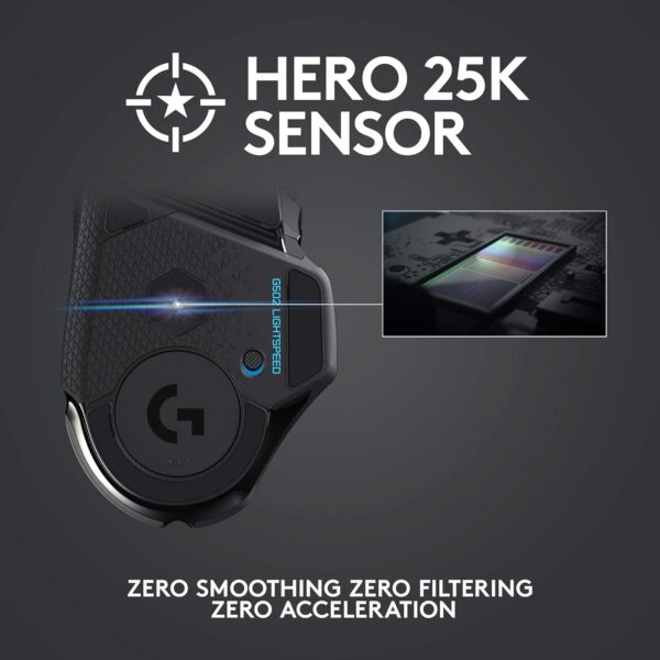 Logitech G502 Lightspeed Wireless Gaming Mouse with Hero 25K Sensor - Image 3