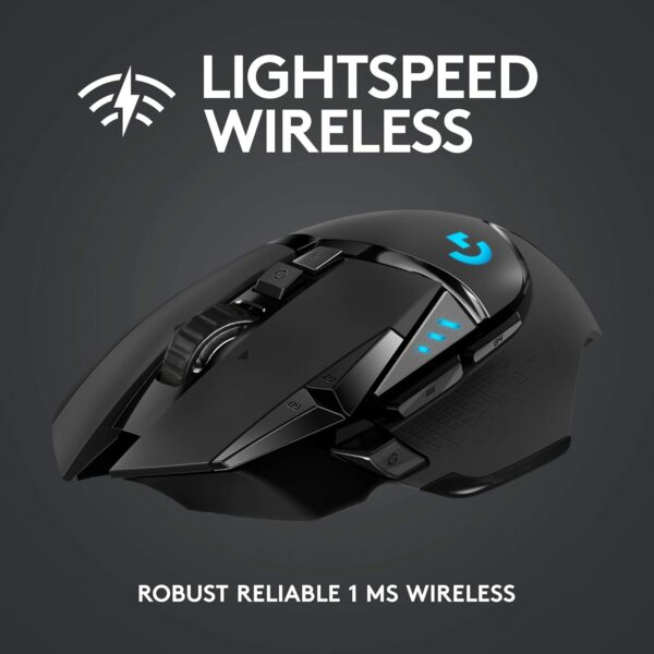 Logitech G502 Lightspeed Wireless Gaming Mouse with Hero 25K Sensor