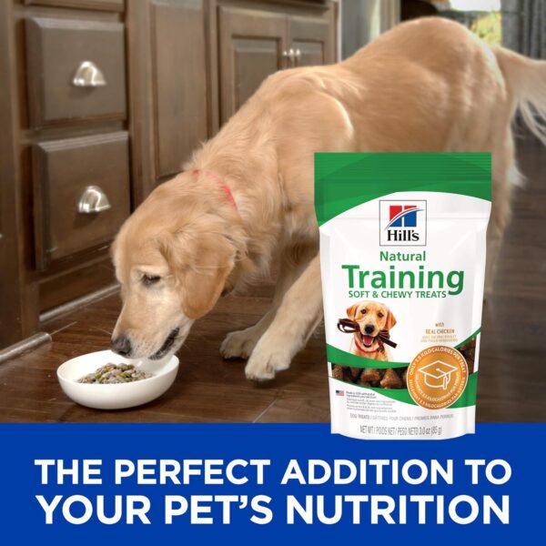 Hill's Natural Training Soft & Chewy Treats, All Life Stages, Great Taste, Dog Treats, Chicken, 3 oz Bag - Image 4