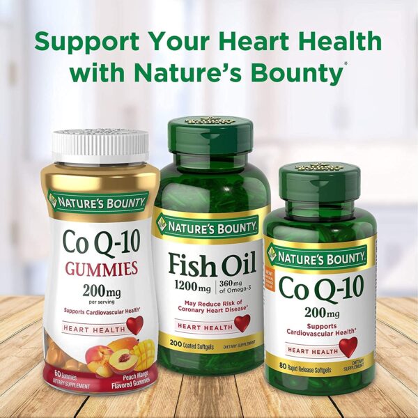 Nature's Bounty CoQ10 200 mg Softgels, Heart Health & Cellular Energy Support