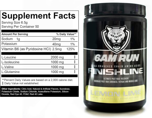 6AM Run Finishline - Amino Energy Powder - Post Run Recovery Drink - Image 4