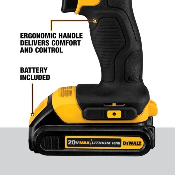 DEWALT 20V Max Cordless Drill/Driver Kit - Image 4