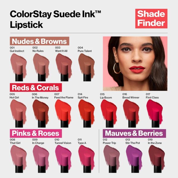 REVLON Lipstick, ColorStay Suede Ink, Built-in Primer - Image 6