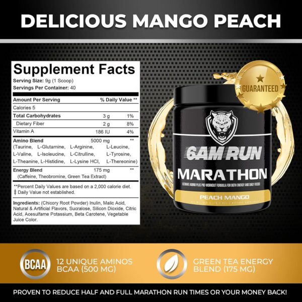 6AM Run Marathon - Pre Workout Powder for Distance Running - Image 2