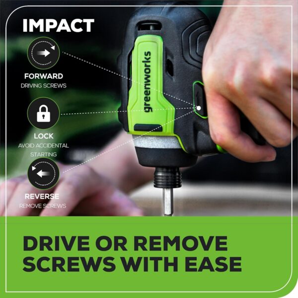 Greenworks 24V Brushless Cordless Drill - Image 2