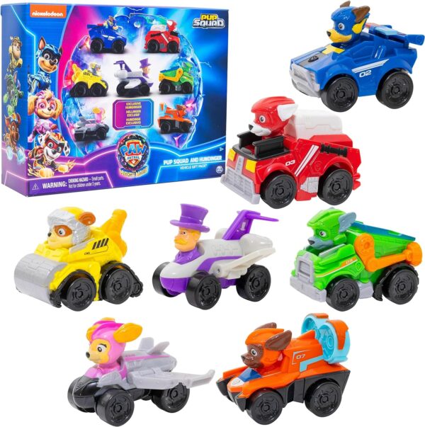 Paw Patrol: The Mighty Movie Toy Vehicle Set- 7 New Cars & Trucks